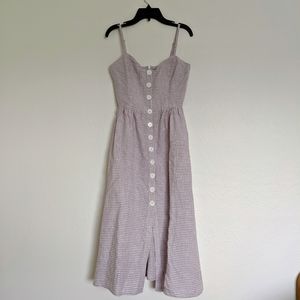 Reformation Thelma Dress in Gingham Linen - 0
